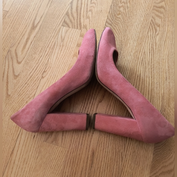 J Crew Stella Coral pink heels pumps shoes size 9 1/2 - Picture 4 of 10